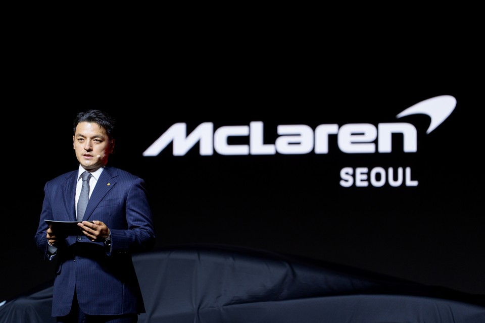 도이치오토모빌 그룹 권혁민 부회장이 인사말을 하고 있다. 사진=맥라렌 서울