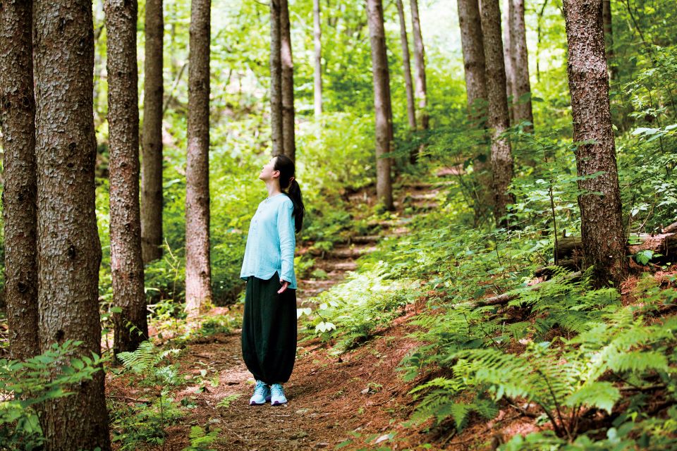 강원도 종자산 숲에 자리한 웰니스 리조트 선마을은 이러한 감각 과잉의 일상에서 벗어나고자 하는 이들이 먼저 찾는 휴식처다. 사진=홍천 선마을