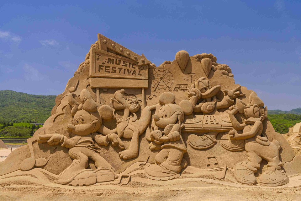 푸롱 국제 모래 조각 예술제 작품 중. 사진=대만관광청