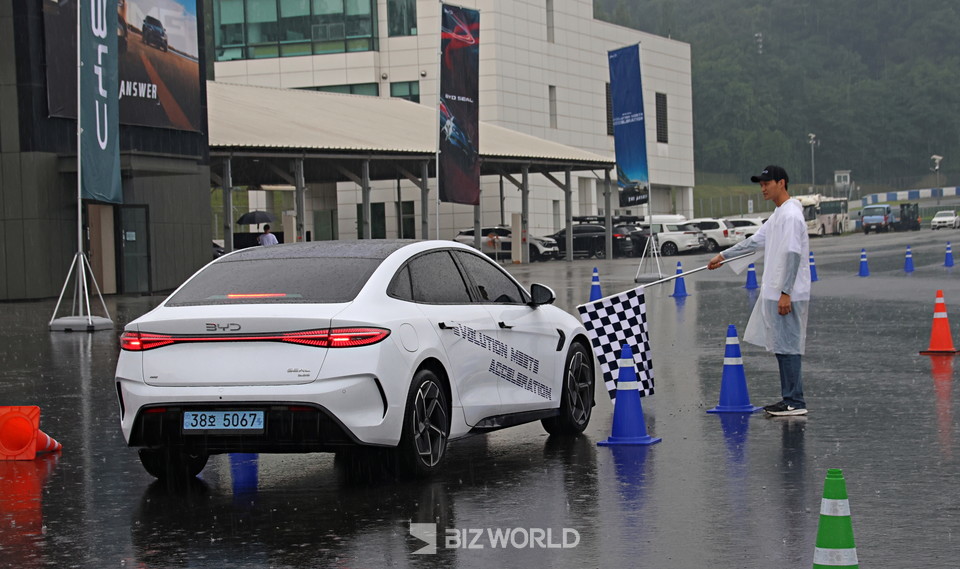 짐카나 코스 출발 대기 중. 용인=손진석 기자