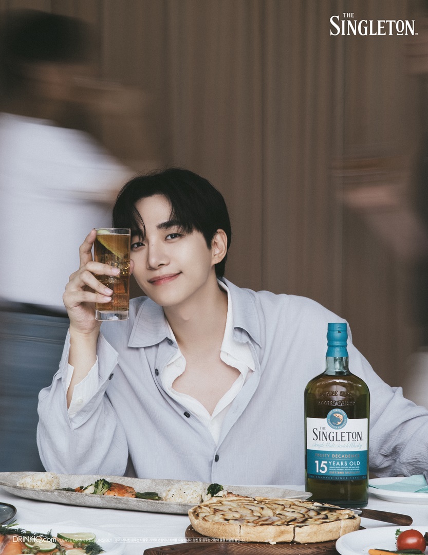 싱글톤 최초의 브랜드 앰버서더 배우 이준호. 사진=디아지오코리아