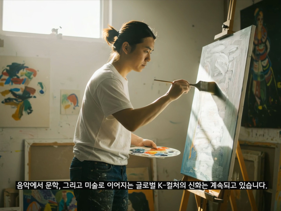 'K-미술, 세계를 날다' 한국어 영상의 주요 장면. 사진=성신여대 창의융합학부 서경덕 교수팀