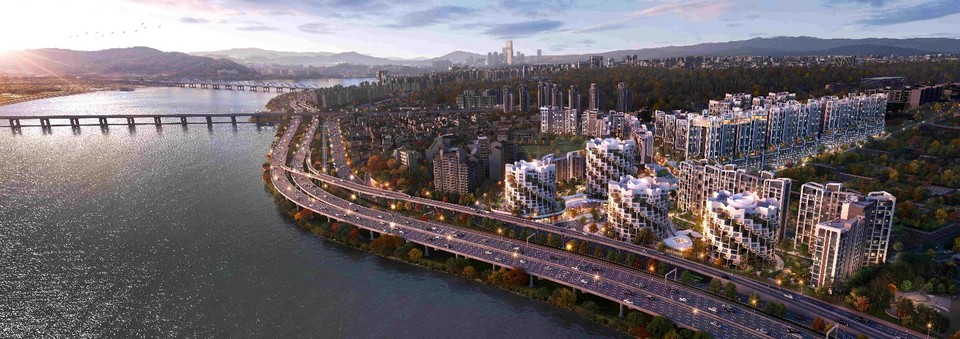 래미안 글로우 힐즈 한남 전체 조감도. 사진=삼성물산 건설부문