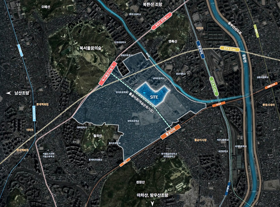 장위8구역 공공재개발 지역 위치도. 사진=-SH