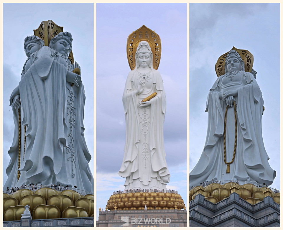 삼면 해수관음상 각 면. 사진=손진석 기자