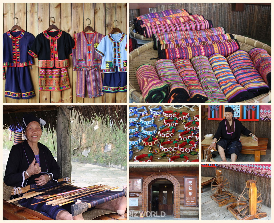빈랑곡 문화마을 전통방식으로 만드는 전통 옷감과 옷 및 장식품 그리고 전시관. 사진=손진석 기자