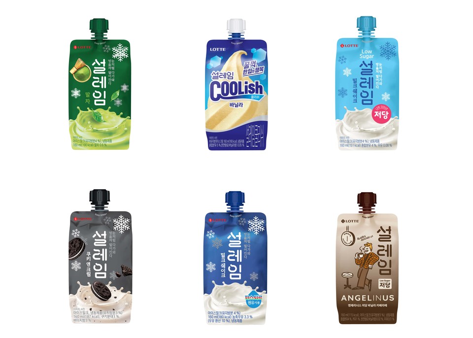 설레임 6종 제품 이미지. 사진=롯데웰푸드