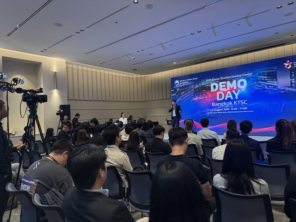방콕 관광기업지원센터 데모데이 현장. 사진=한국관광공사