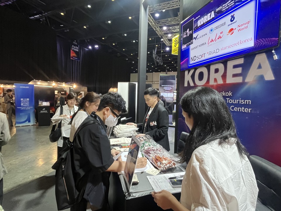 테크소스 글로벌 서밋 한국관에 맞은 현지 관계자들이 찾았다. 사진=한국관광공사