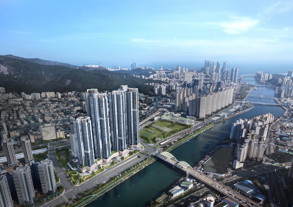 르엘 리버파크 센텀 조감도. 사진=롯데건설