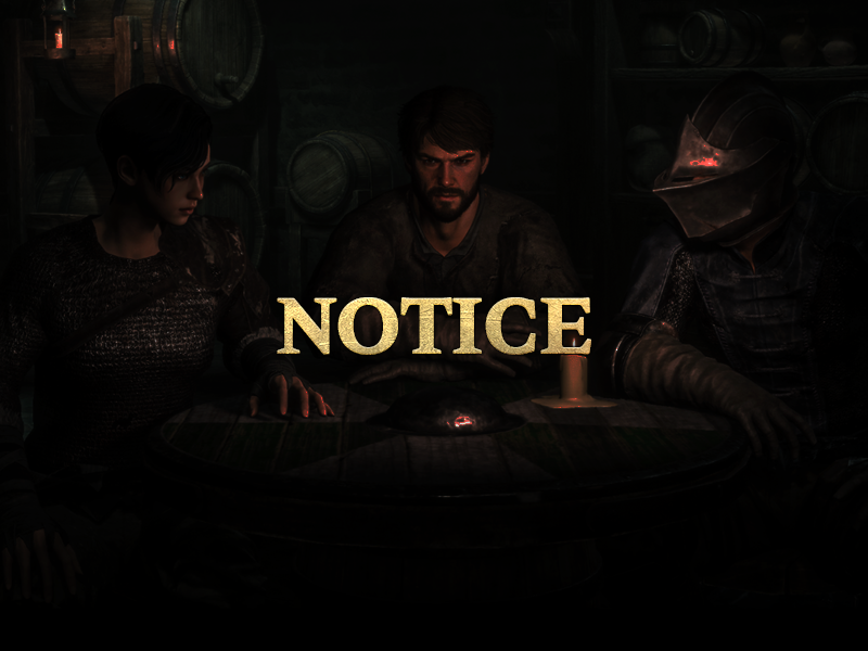 '어비스 오브 던전' 홈페이지에 게재된 공지글. 사진=어비스 오브 던전 공식 홈페이지 갈무리