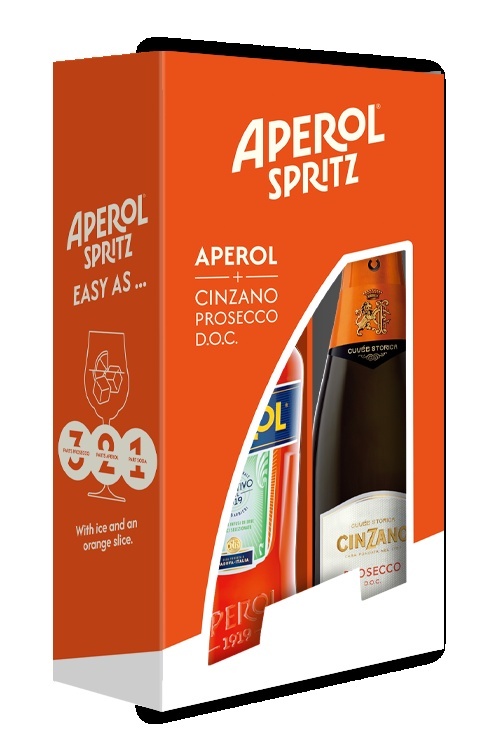 리뉴얼 출시된 아페롤 스프리츠 듀오팩. 사진=캄파리코리아