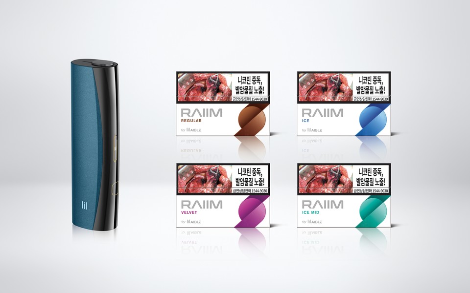 릴 에이블 2.0과 레임 스틱 4종. 사진=KT&G