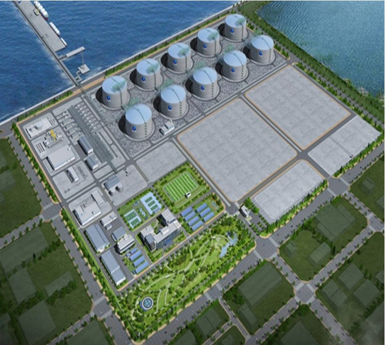 당진 LNG 생산기지 조감도. 사진=두산에너빌리티