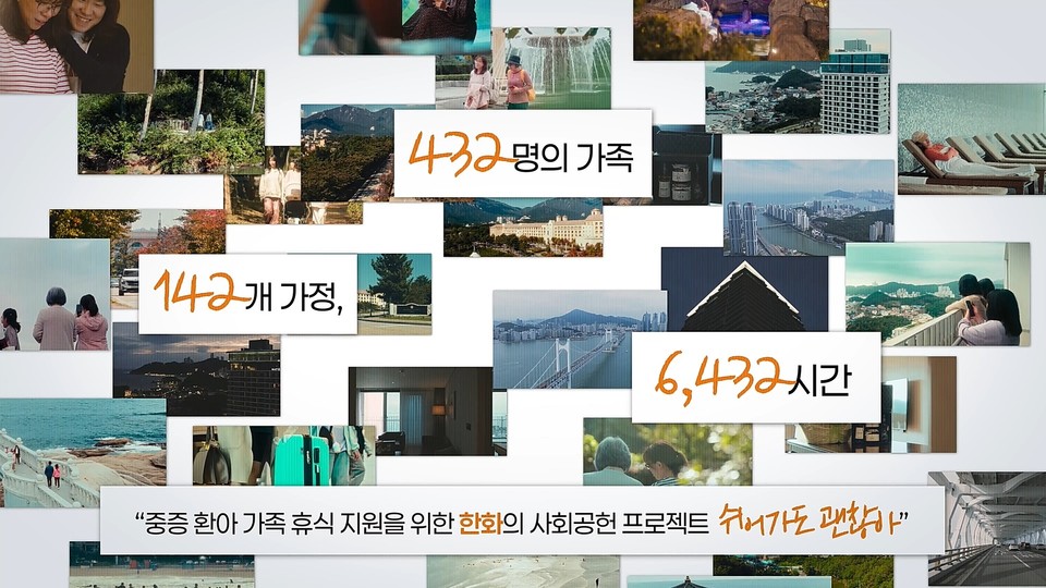 '쉬어가도 괜찮아' 1주년 영상 장면. 사진=한화호텔앤드리조트