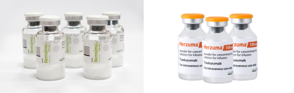 램시마(왼쪽), 허쥬마. 사진=셀트리온