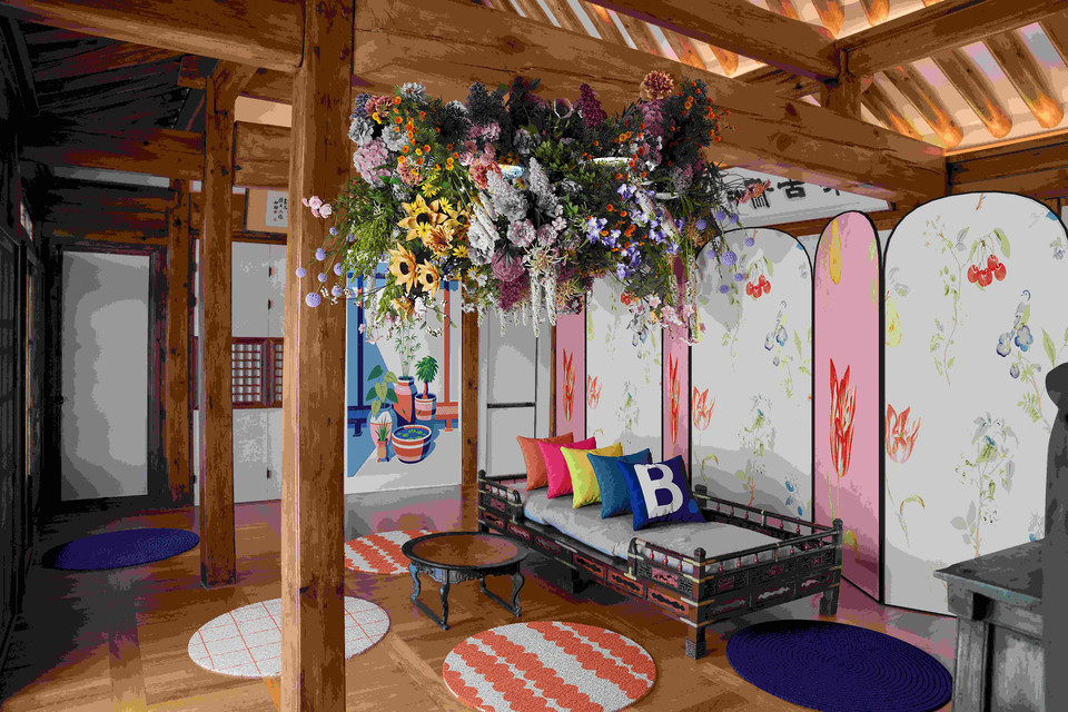 부킹닷컴이 한옥 속 네덜란드 디자인 ‘드 한옥(De Hanok)’을 최초 공개했다. 사진=부킹닷컴