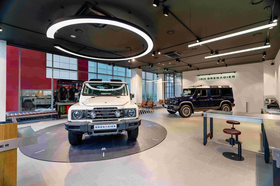 이네오스 그레나디어 서울 쇼룸 내부 전경. 사진=이네오스 그레나디어 서울