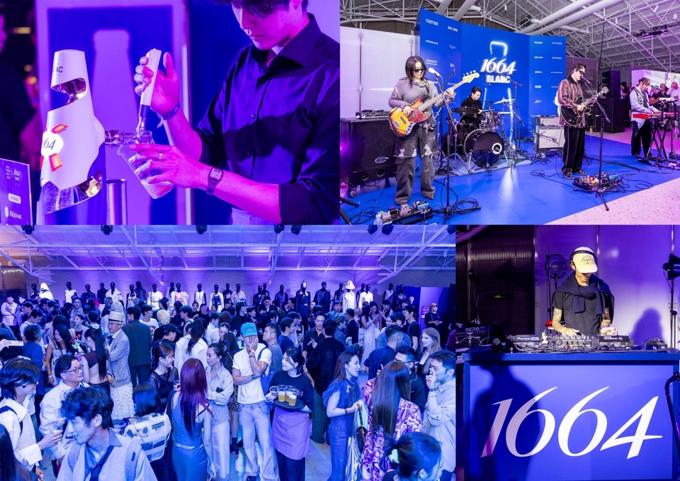 ‘1664 블랑’이 협찬으로 참여한 올해 서울패션위크 애프터 파티 현장 모습. 사진=하이트진로