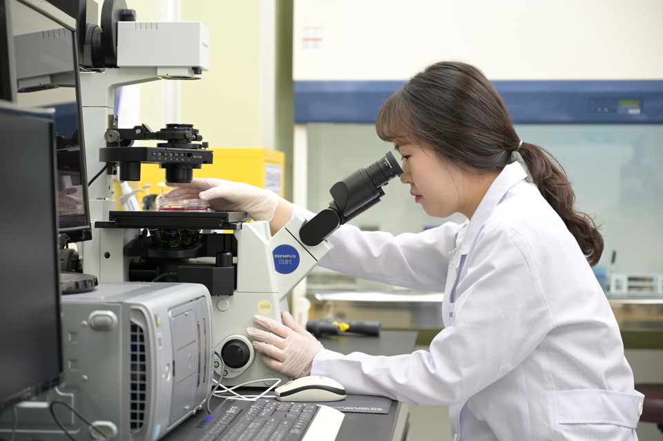 KGC인삼공사 R&D 제품화연구소 연구팀이 홍삼이 고지혈증을 유발하는 핵심 단백질인 PCSK9 발현을 억제해 혈중 지질 수치를 낮춘다는 기전을 최초로 규명했다 사진=KGC인삼공사