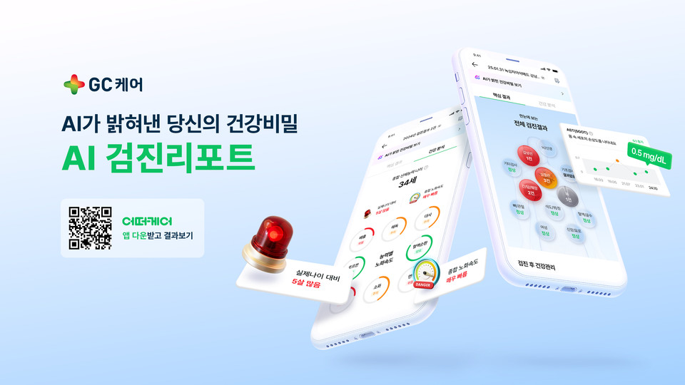 GC케어가 인공지능(AI) 기반 건강검진 해석 서비스 ‘AI검진 리포트’를 출시했다. 사진=GC케어
