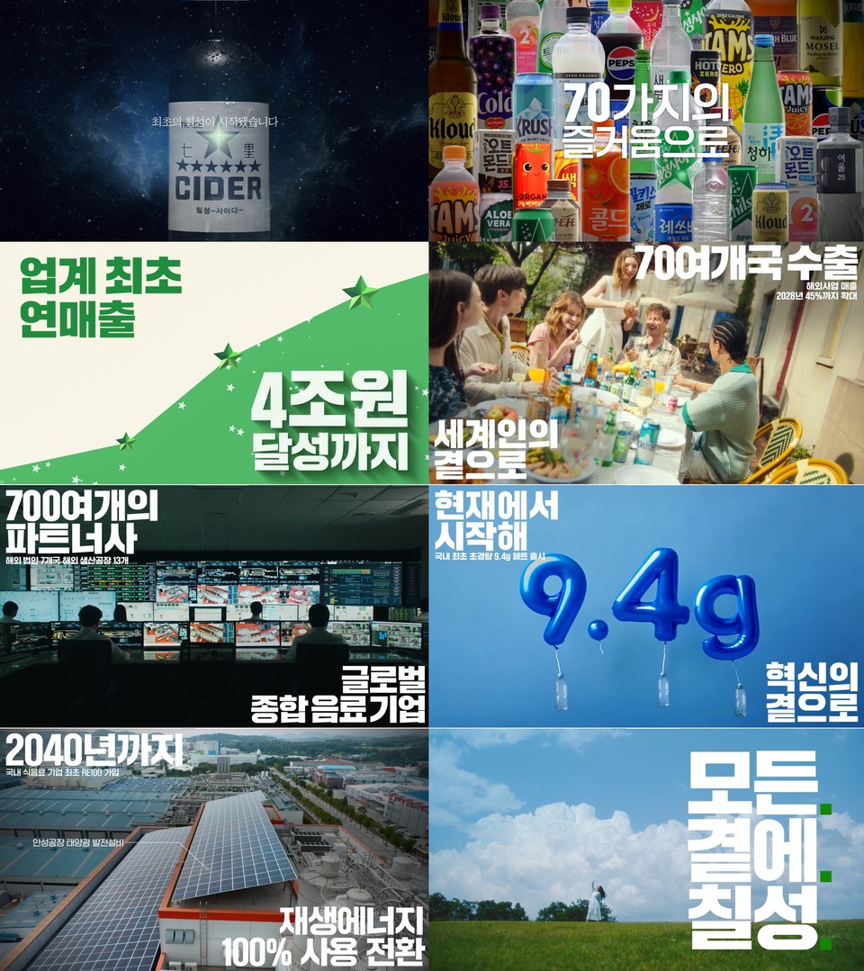롯데칠성음료 신규 기업 홍보 영상 '모든 곁에 칠성'. 사진=롯데칠성음료