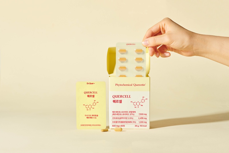 건강식품 브랜드 ‘닥터퀘르’가 ‘파이토솜 퀘르세틴’을 적용한 신제품 ‘퀘르셀’을 출시했다고 23일 밝혔다. 사진=닥터퀘르