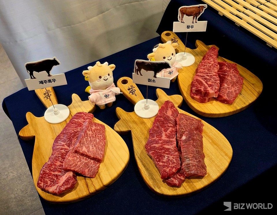 토종 한우 3개 품종별 생고기. 사진=이효정 기자