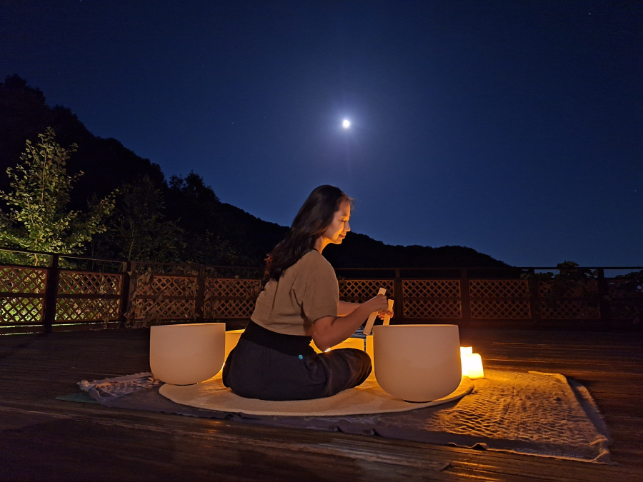 선마을 웰니스 프로그램 '풀문 사운드베스'. 사진=대웅제약