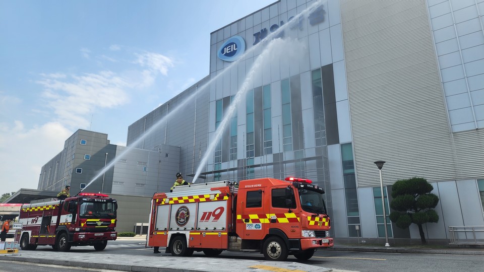 제일약품이 지난 9월 30일 용인 백암공장에서 2025년 재난 대응 종합훈련을 실시했다. 사진은 현장 모습. 사진=제일약품
