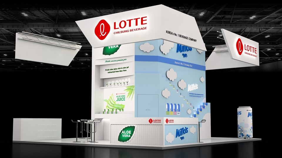 롯데칠성음료 '아누가 2025' 부스 조감도. 사진=롯데칠성음료