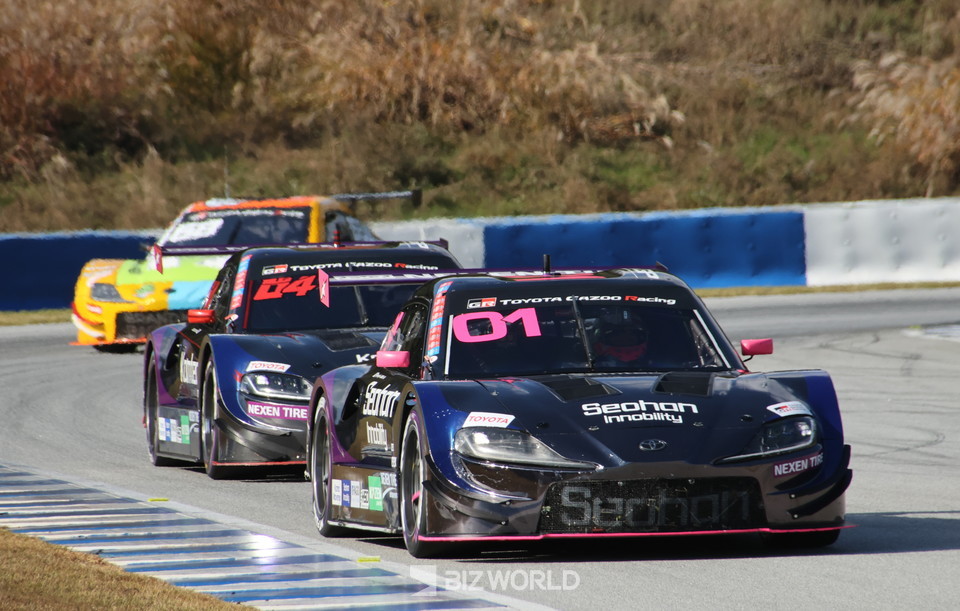 장현진(1번)과 정의철(4번)이 순위 다툼을 하고 있다. 용인=손진석 기자