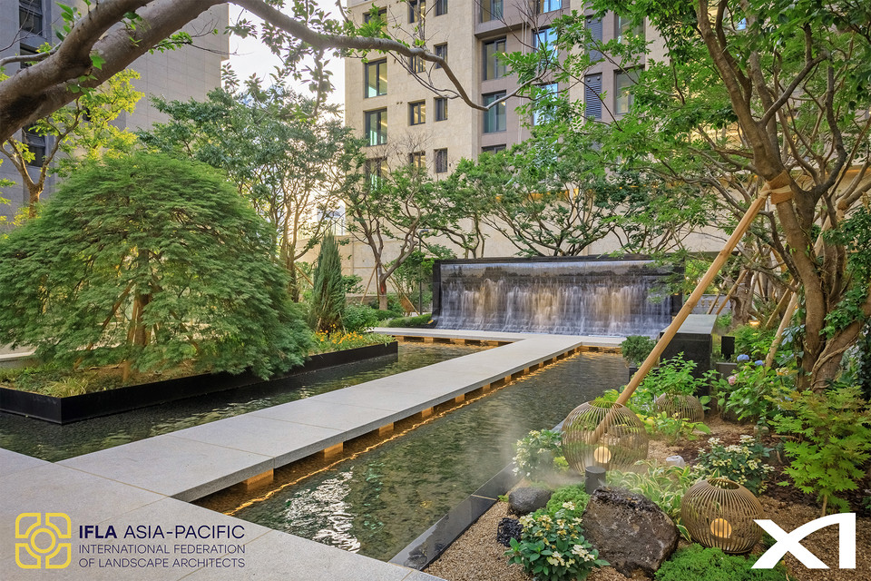 IFLA APR LA Award에서 수상한 ‘메이플자이’ 조경 이미지. 사진=GS건설