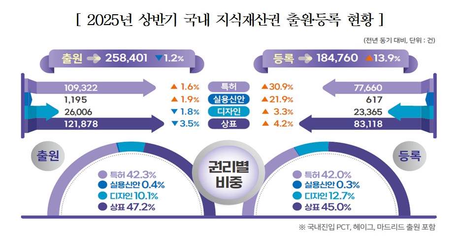 표=지식재산처, 한국지식재산연구원 특허통계센터