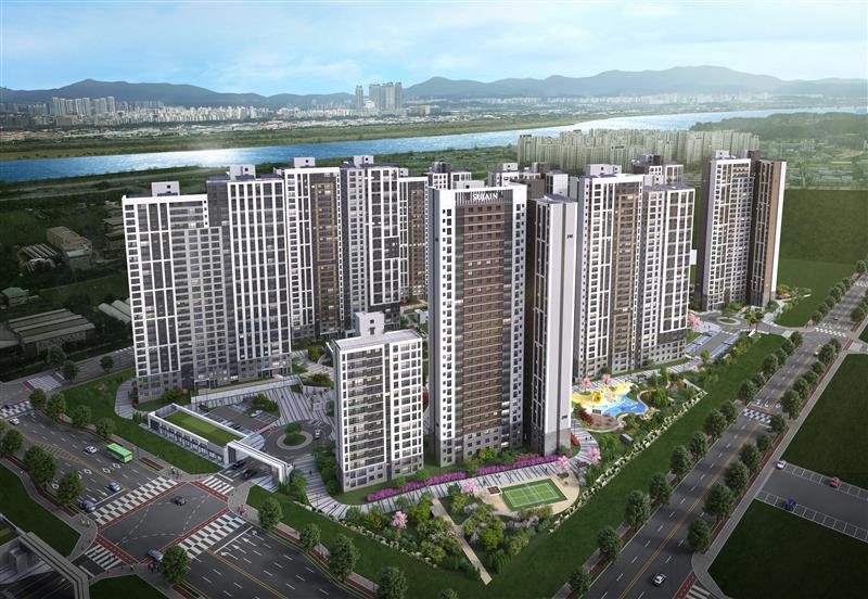 ㈜BS한양의 ‘풍무역세권 수자인 그라센트 1차’ 조감도. 사진=㈜BS한양