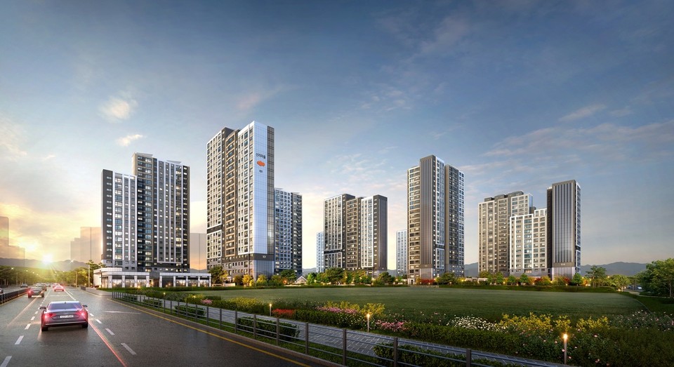 ‘e편한세상 내포 에듀플라츠’ 투시도. 사진=DL이앤씨