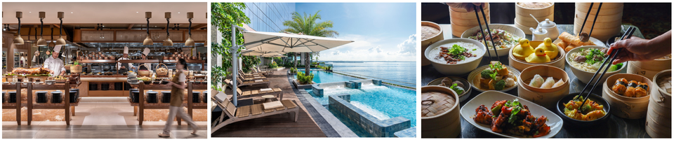 Fili Cafe, Pool, Xin Tian Di Yum Cha. 사진=누스타 리조트 세부