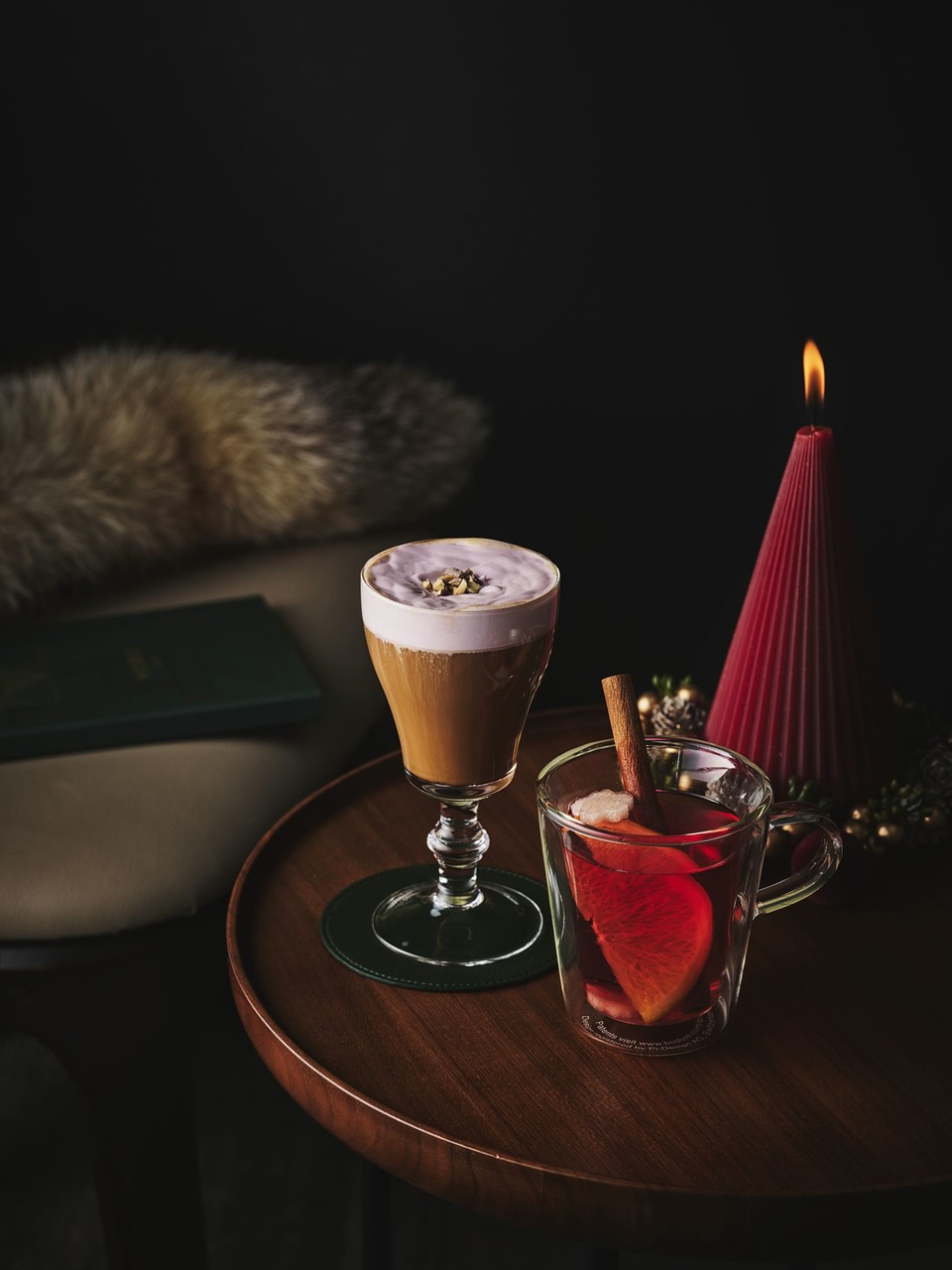 업장 별 연말 페스티브 프로모션  뱅쇼와 퍼플리쉬 아리리시 커피. 사진=JW메리어트 호텔 서울