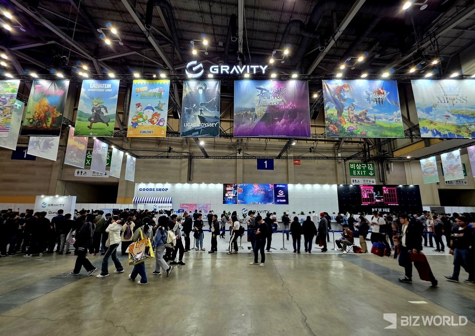 그라비티 부스 전경. 사진=이효정 기자