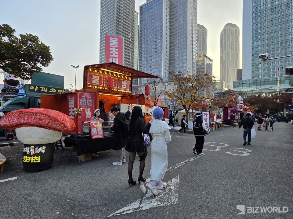 '지스타 2025' 푸드트럭 전경. 사진=이효정 기자