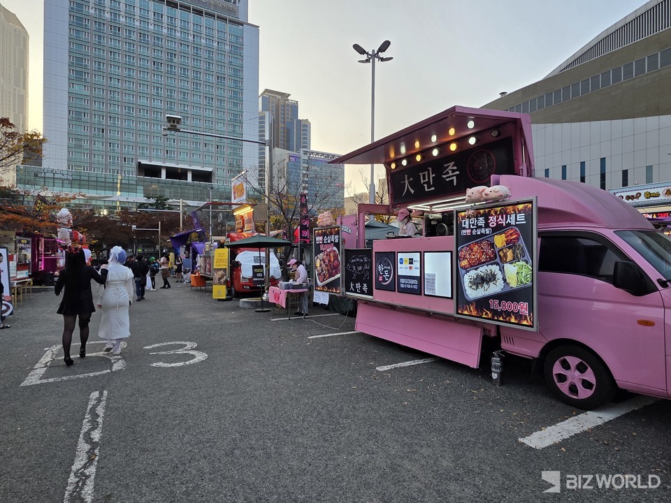 '지스타 2025' 푸드트럭 전경. 사진=이효정 기자