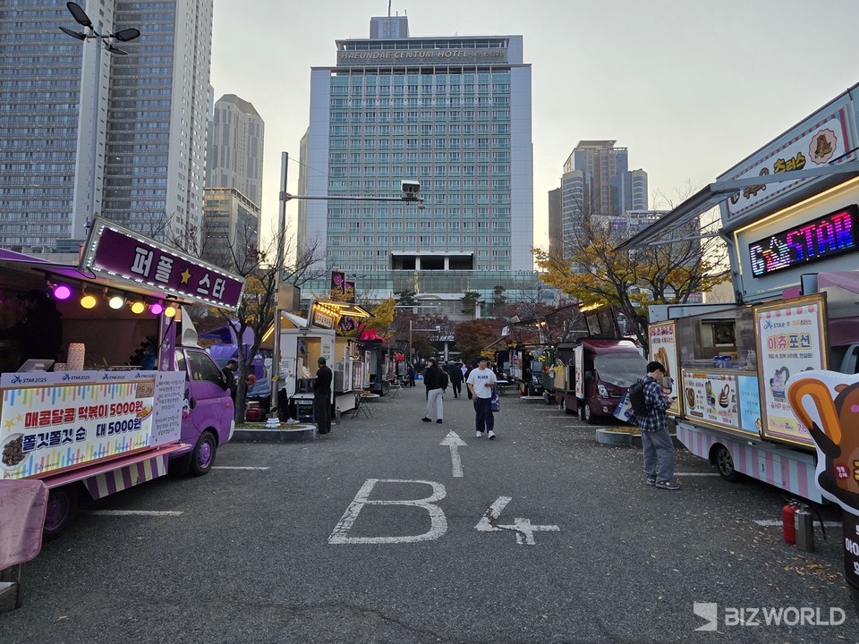 '지스타 2025' 푸드트럭 전경. 사진=이효정 기자