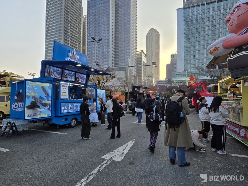 '지스타 2025' 푸드트럭 전경. 사진=이효정 기자