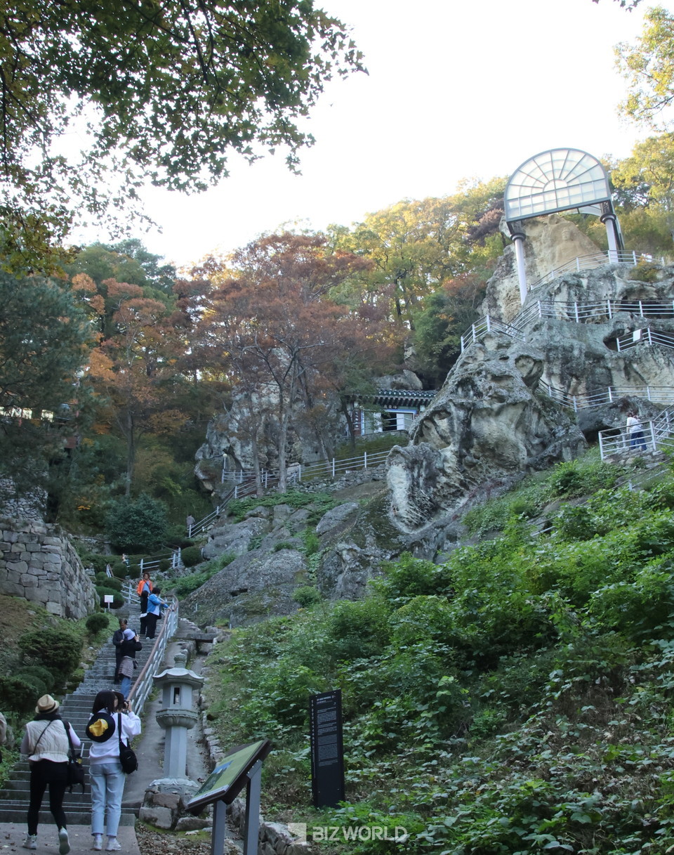 골굴사 가는길. 사진=손진석 기자