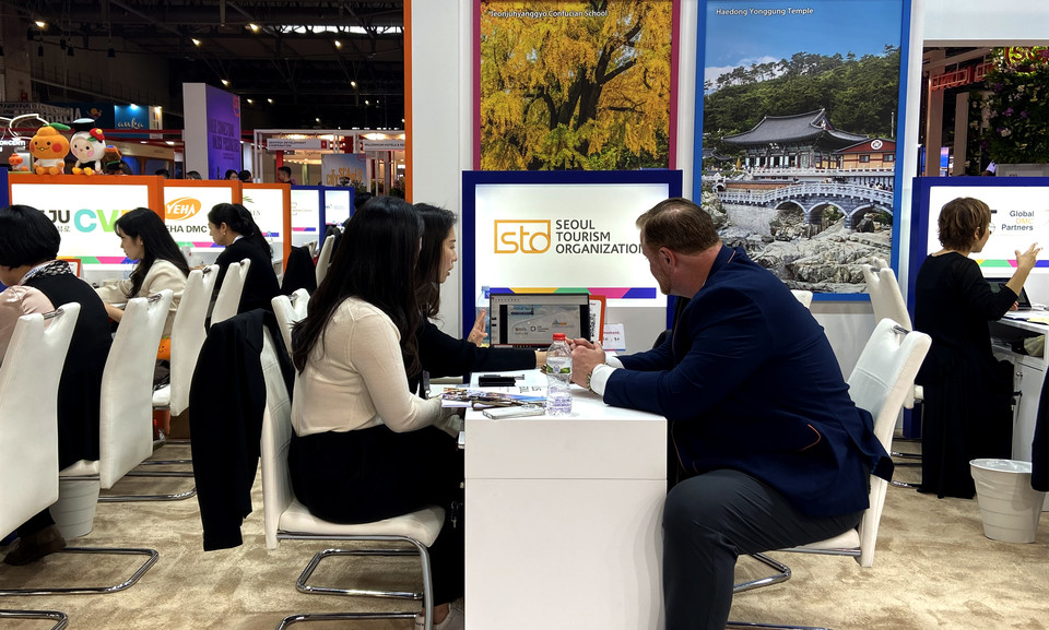 IBTM World 2024 서울 상담테이블 상담 모습. 사진=서울관광재단