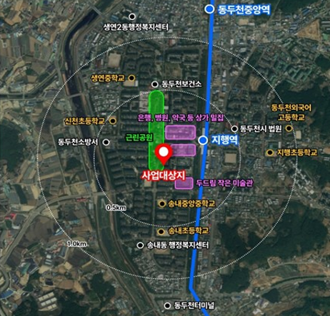 송내택지지구. 사진=경기도