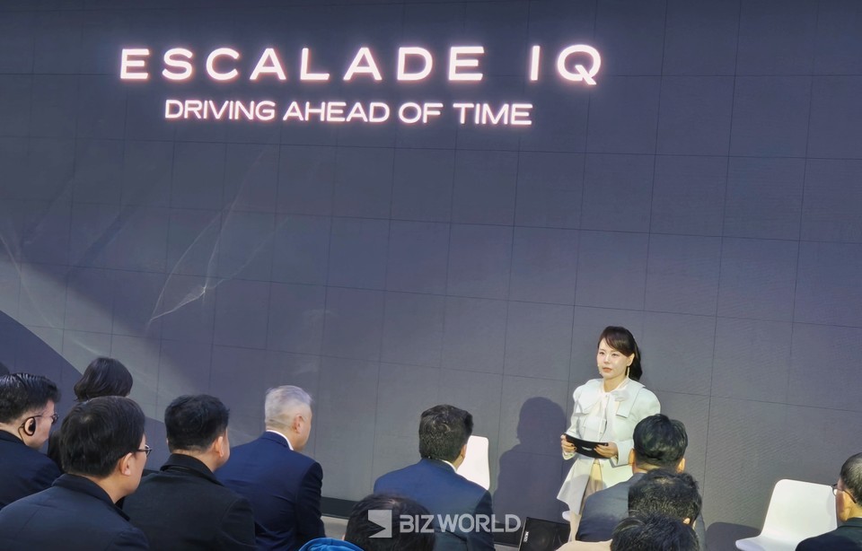 윤명옥 전무가 인사말을 하고 있다. 사진=손진석 기자