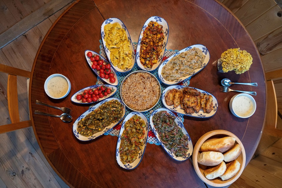 지역 식재료로 완성한 흑해의 식탁. 사진=튀르키예문화관광부