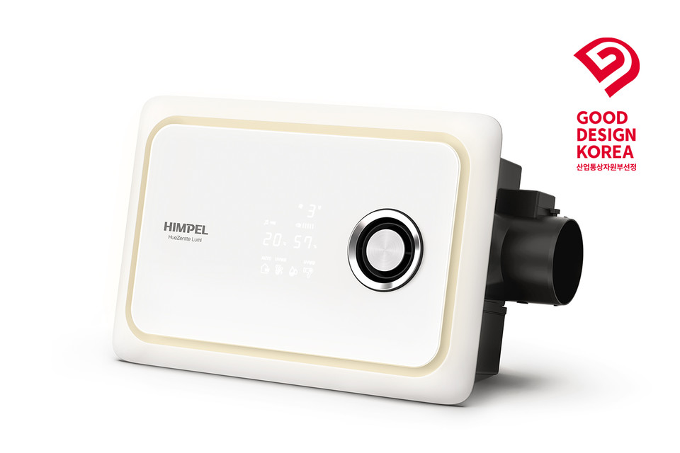 힘펠의 욕실 복합 환풍기 '휴젠뜨 루미'의 모습. 사진=힘펠