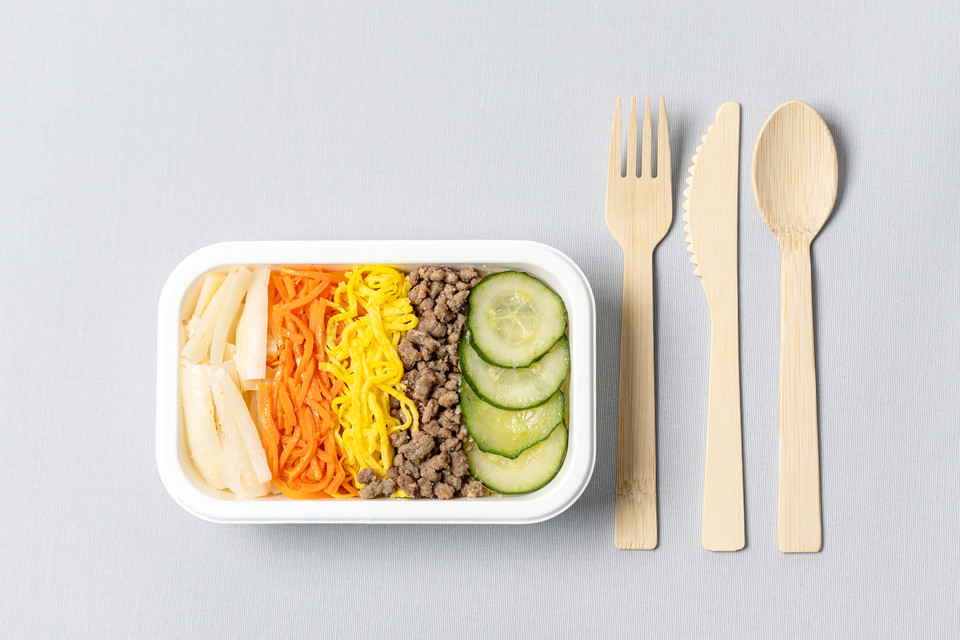 대한항공 신규 기내식 용기 모습. 사진=대한항공